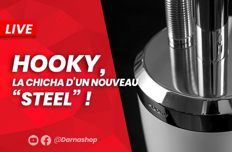 Notre avis sur la première chicha à charbon by Hooky : chicha Hooky Steel